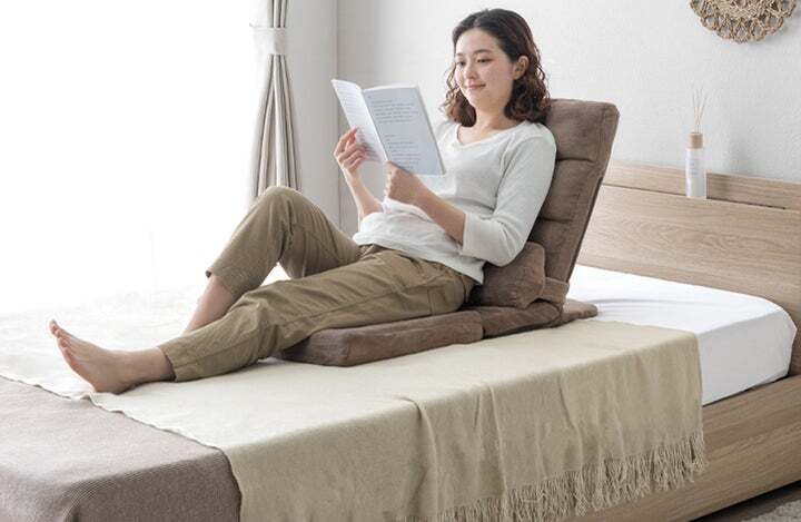 ベッドでの使用でゆったりくつろげる