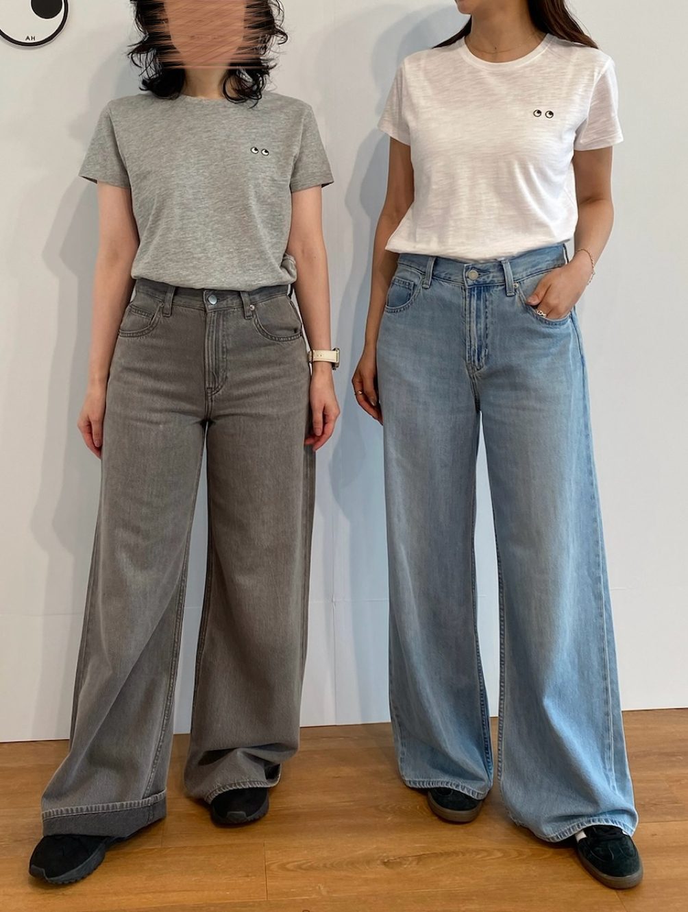 左／153cm（骨格ウェーブ）・右／162cm（骨格ストレート）