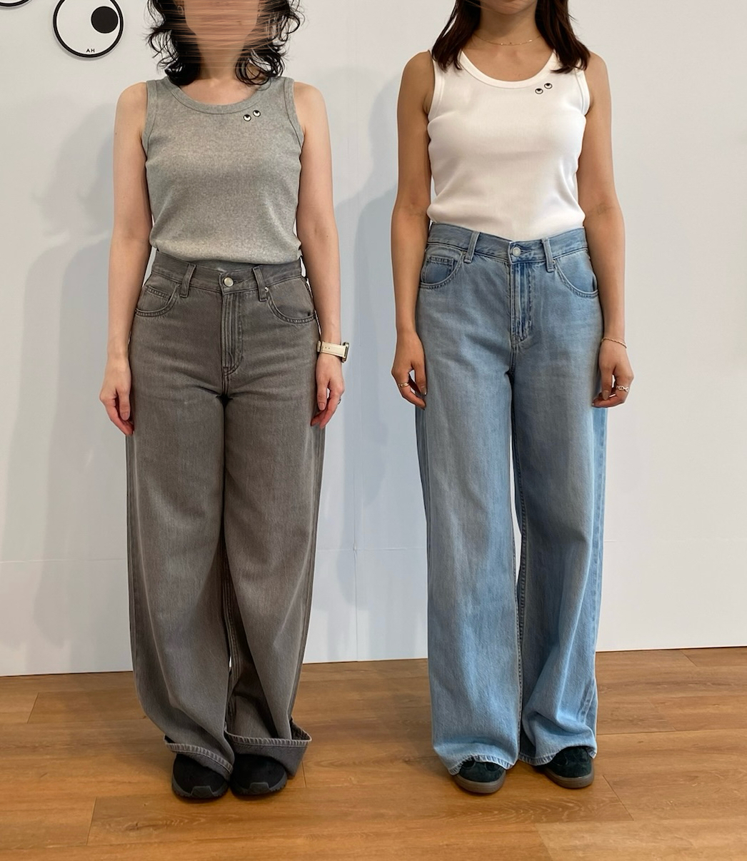 左／153cm（骨格ウェーブ）・右／162cm（骨格ストレート）