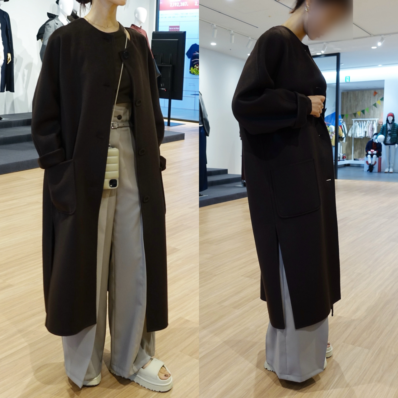 着用している編集部員の身長：162cm