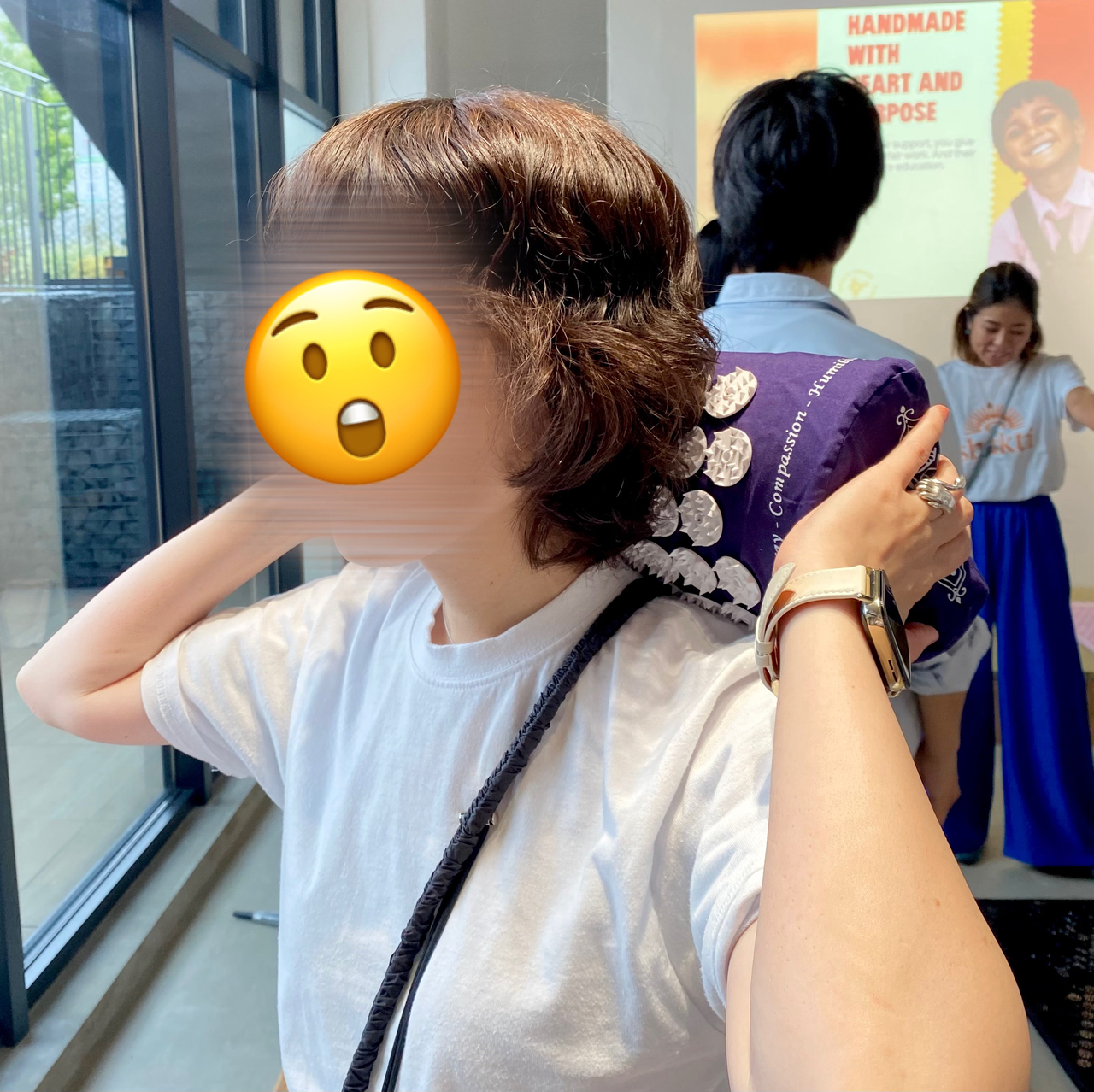 ガチガチの首＆肩が刺激されていい感じ
