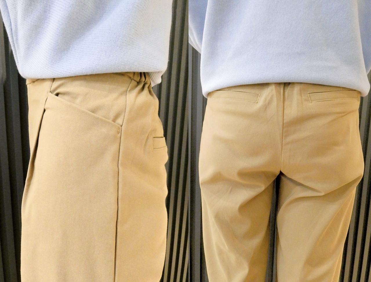 お尻まわりもすっきり見え