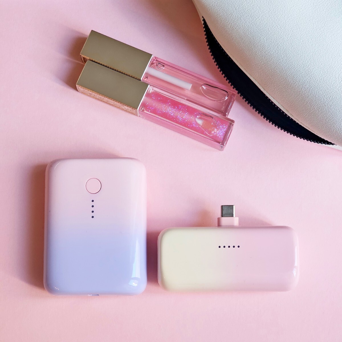 左 10,000mAhモデル、右 5000mAhモデル