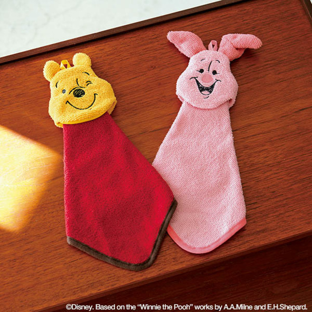 Winnie the Pooh（くまのプーさん） ループつきで便利！ マスコットタオル2個セット