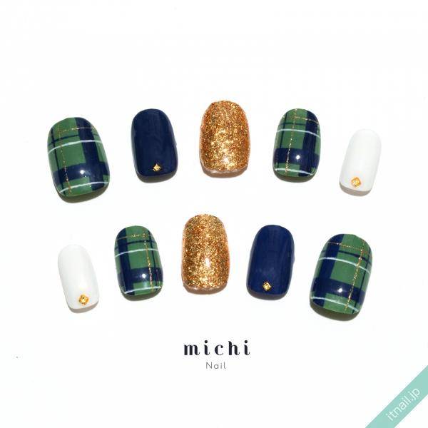 チェックにツイード ニットネイルも 冬デザインの描き方まとめ Locari ロカリ